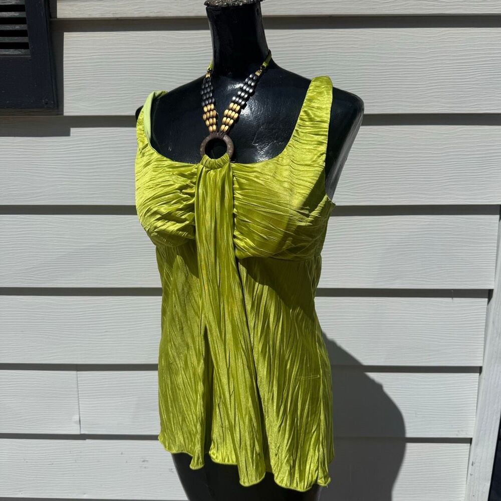 B Wear Ruched Ring Detail Tank Top Shirt Blouse